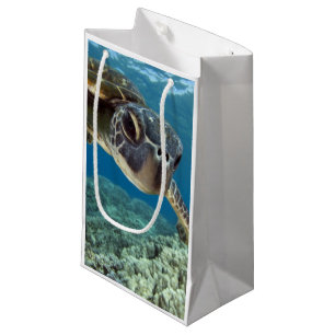 Bolsa De Regalo Pequeña Tortuga de mar verde hawaiana