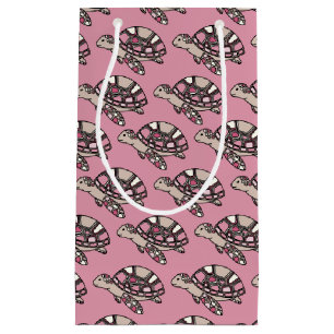 Bolsa De Regalo Pequeña Tortuga marina rosa linda