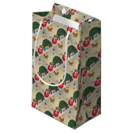 Bolsa De Regalo Pequeña Tortuga y Apple Shabby Chic Gift Wrap