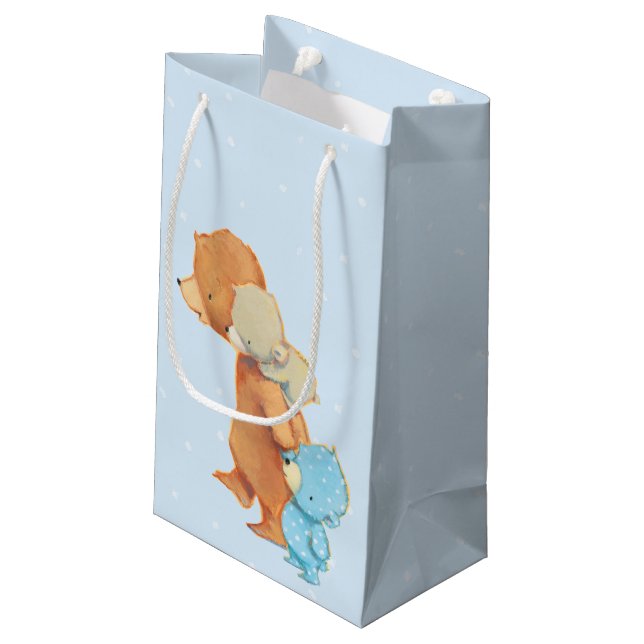 Bolsa De Regalo Pequeña Tres amigos adorables del oso (Angulo reverso)
