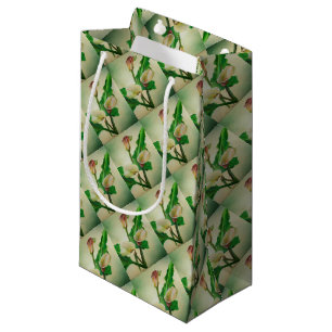 Bolsa De Regalo Pequeña Tres Calla Lilies Asombroso Acrílico Botánico