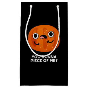 Bolsa De Regalo Pequeña Tú Bunna Piece De Mí Funny Bun Pun Dark BG