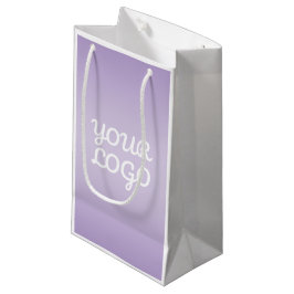 Bolsa De Regalo Pequeña Tu logotipo y ombre moderno simple | Lavanda