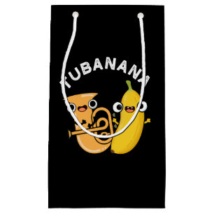Bolsa De Regalo Pequeña Tubanana Funny Tuba Banana Pun Dark BG
