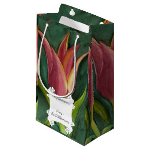 Bolsa De Regalo Pequeña Tulipán Rojo Gorgeo