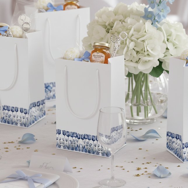 Bolsa De Regalo Pequeña Tulipanes en azul delft (Subido por el creador)
