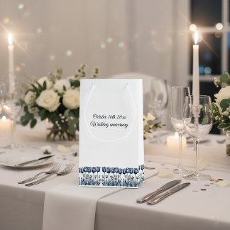 Bolsa De Regalo Pequeña Tulipanes en azul delft