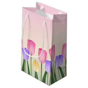 Bolsa De Regalo Pequeña Tulipanos