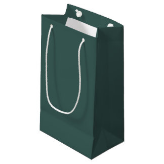 Bolsa De Regalo Pequeña Turquesa gris sólido