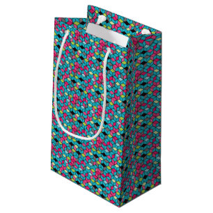 Bolsa De Regalo Pequeña Turquesa y modelo rosado del cubo