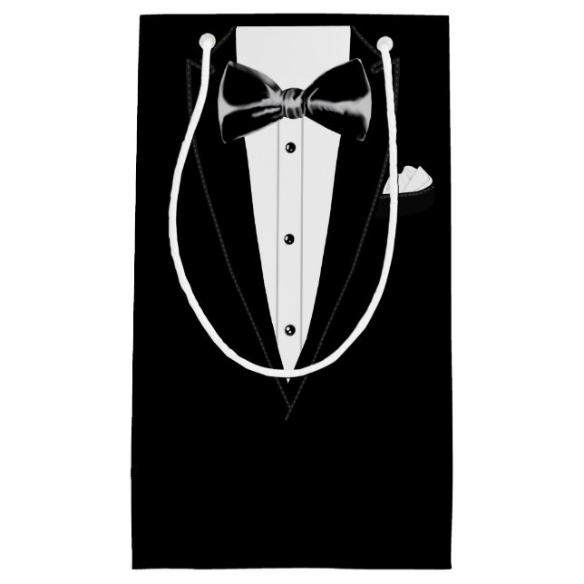 Bolsa De Regalo Pequeña Tuxedo (Anverso)