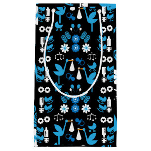 Bolsa De Regalo Pequeña Twin Boy Stalk Delivery Blue