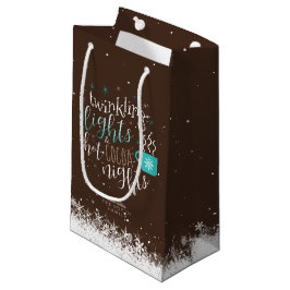 Bolsa De Regalo Pequeña Twinkling Lights Hot Cocoa Nights ID593