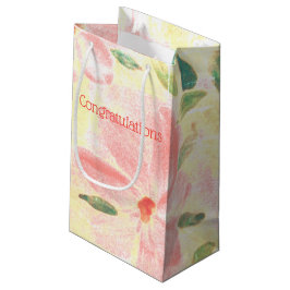 Bolsa De Regalo Pequeña Un coral de Bonito florido