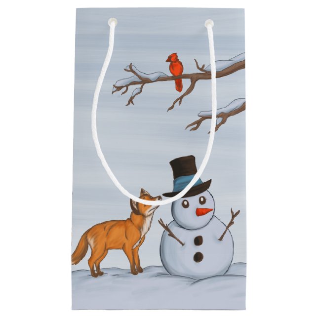 Bolsa De Regalo Pequeña Un tranquilo día de nieve (Anverso)