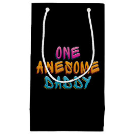 Bolsa De Regalo Pequeña Una asombrosa tipografía de graffiti de papá | Bol