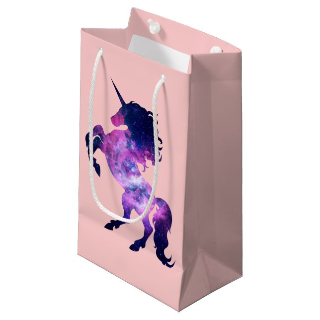 Bolsa De Regalo Pequeña Unicornio del espacio (Angulo Anverso)