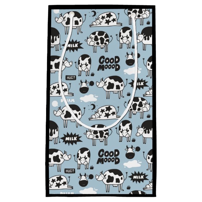 Bolsa De Regalo Pequeña Vaca y leche (Anverso)