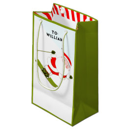Bolsa De Regalo Pequeña Vacaciones divertidas de esquí