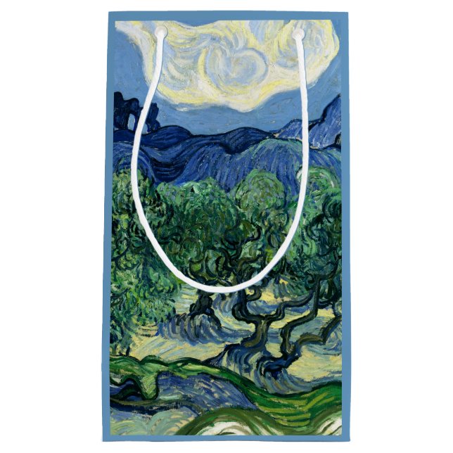 Bolsa De Regalo Pequeña Van Gogh El Paintaje Paisajista De Los Olivos (Anverso)