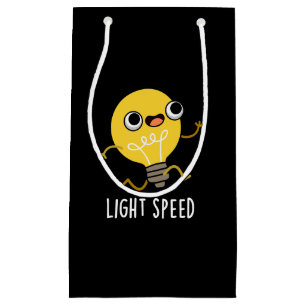 Bolsa De Regalo Pequeña Velocidad de la luz Graciosa Bombilla de ejecución