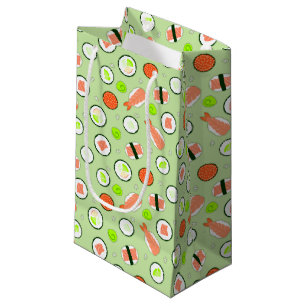 Bolsa De Regalo Pequeña Verde lindo del modelo del sushi