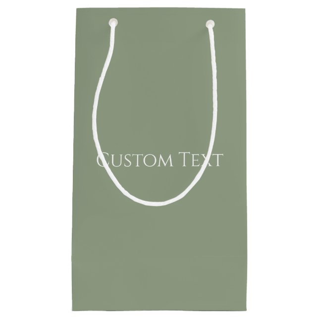 Bolsa De Regalo Pequeña Verde Salvia  (Anverso)