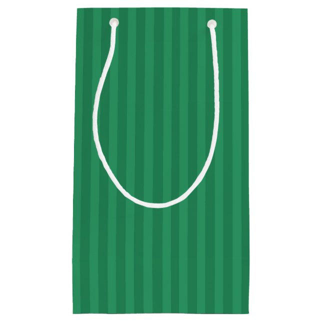 Bolsa de regalo pequeña verde sobre verde (Anverso)