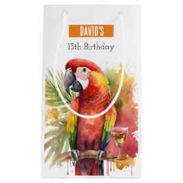 Bolsa De Regalo Pequeña Vibes de verano Parrot - Fiesta de cumpleaños -