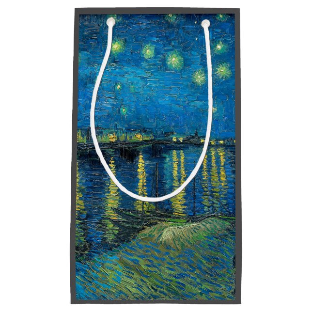 Bolsa De Regalo Pequeña Vincent Van Gogh Starry Night Over the Rhone (Anverso)