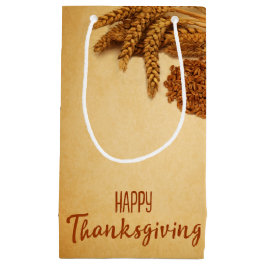 Bolsa De Regalo Pequeña Vintage Happy Thankcome Trin