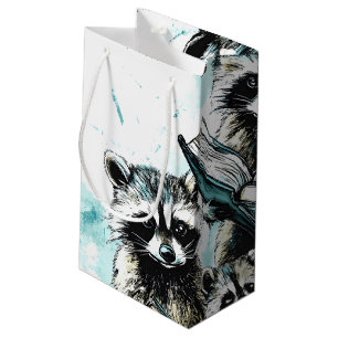 Bolsa De Regalo Pequeña Vintage Raccoon Readers Club