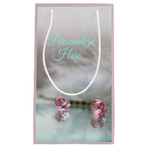 Bolsa De Regalo Pequeña Vintage tocador de color gris rosa verde azulado