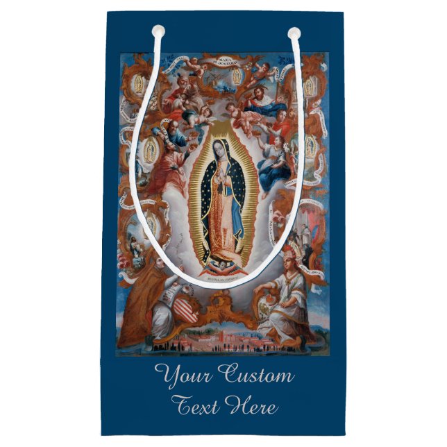 Bolsa De Regalo Pequeña "Virgen bolso de encargo del regalo de Guadalupe" (Anverso)