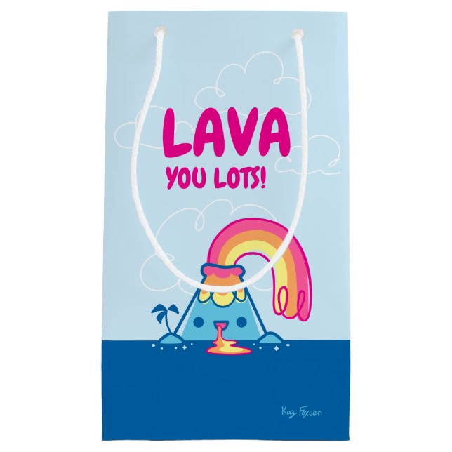 Bolsa De Regalo Pequeña Volcán de Kawaii (Anverso)
