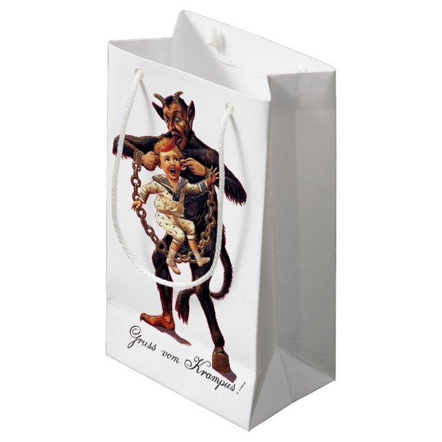 Bolsa De Regalo Pequeña Vom de Gruss (saludos de) Krampus (Angulo Anverso)