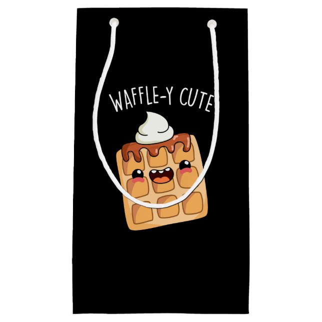 Bolsa De Regalo Pequeña Waffle-y Funny Waffle Pun (Anverso)