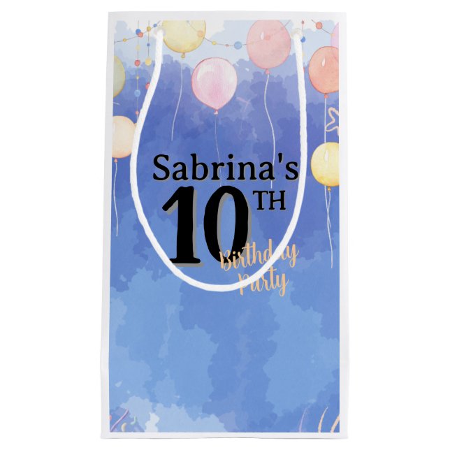 Bolsa De Regalo Pequeña Watercolor Blue Sky (Anverso)