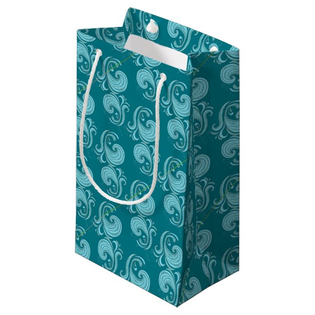Bolsa De Regalo Pequeña Wave Swirls (Angulo Anverso)
