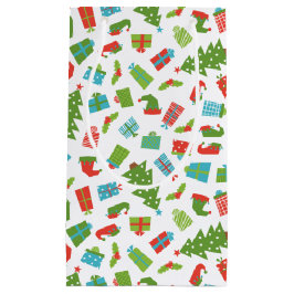 Bolsa De Regalo Pequeña Whimsical Retro Tree Regalos Elf Gorras Zapatos Na