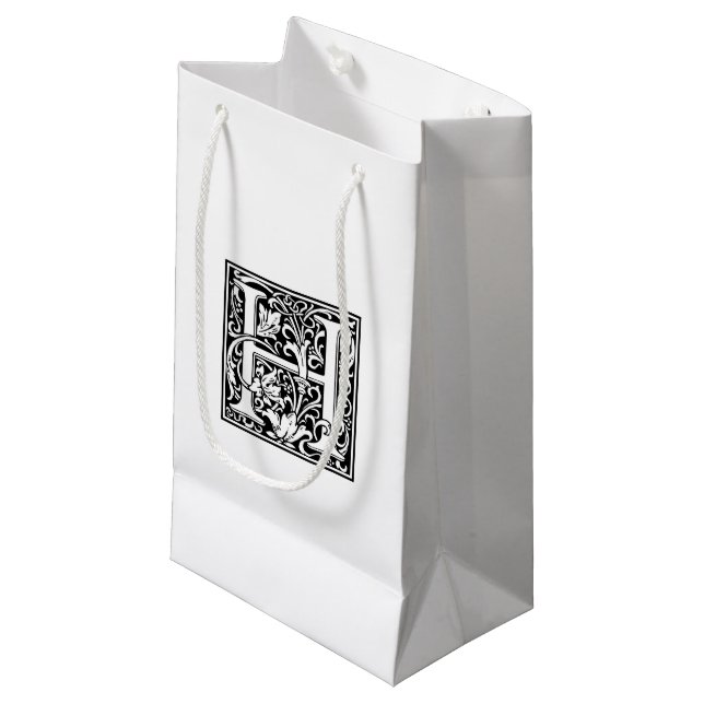 Bolsa De Regalo Pequeña William Morris Alphabet "H" (Angulo Anverso)