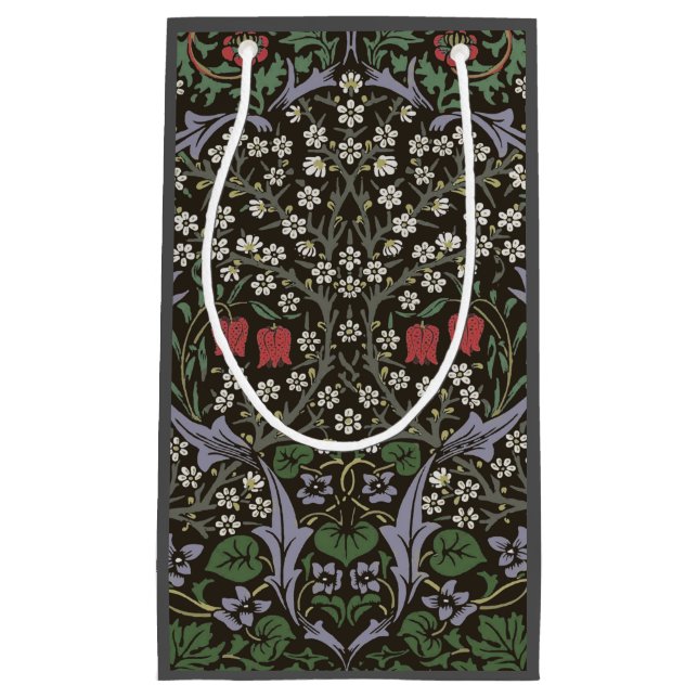 Bolsa De Regalo Pequeña William Morris Blackthorn Tapestry Floral (Anverso)