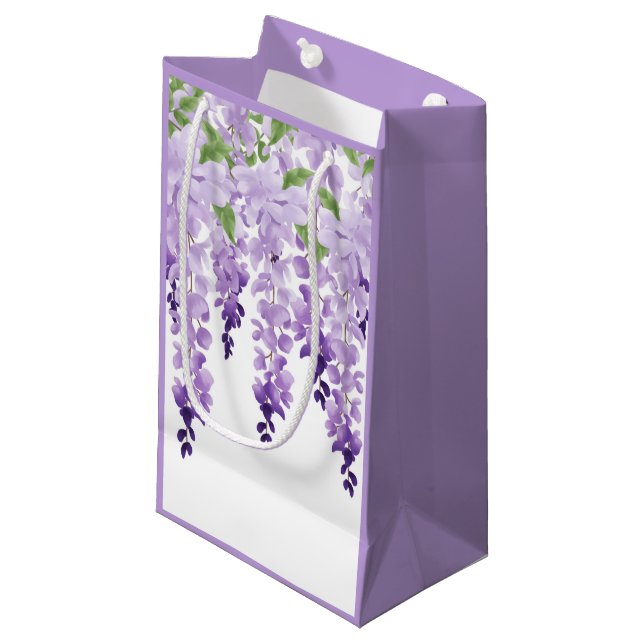 Bolsa De Regalo Pequeña Wisteria acuarela (Angulo Anverso)