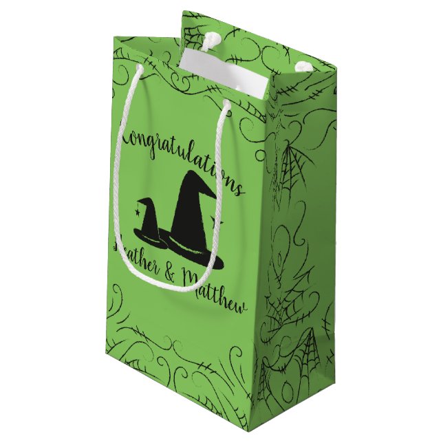 Bolsa De Regalo Pequeña Witch Baby Shower Halloween (Angulo reverso)