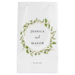 Bolsa De Regalo Pequeña Woodland Greenery Hotel Boda Gift Bag