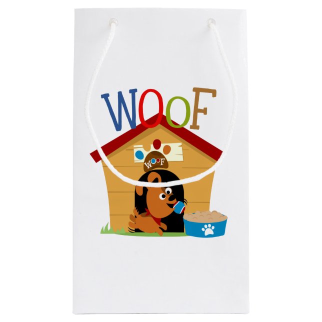 Bolsa De Regalo Pequeña Woof Dog (Reverso)