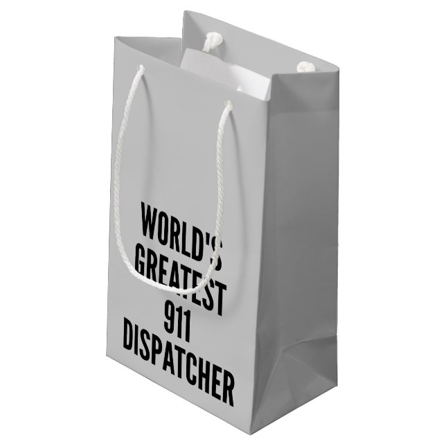 Bolsa De Regalo Pequeña World Greatest 911 Dispatcher (Angulo reverso)