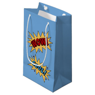 BOLSA DE REGALO PEQUEÑA WOW COMIC LIBRO ESTILO DIVERSIÓN NIÑOS FIESTA REGA