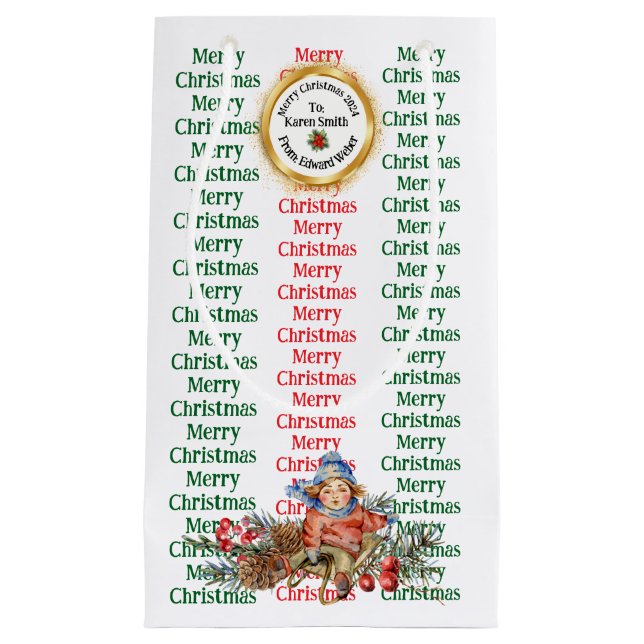 BOLSA DE REGALO PEQUEÑA XMAS GIF BAG (Anverso)