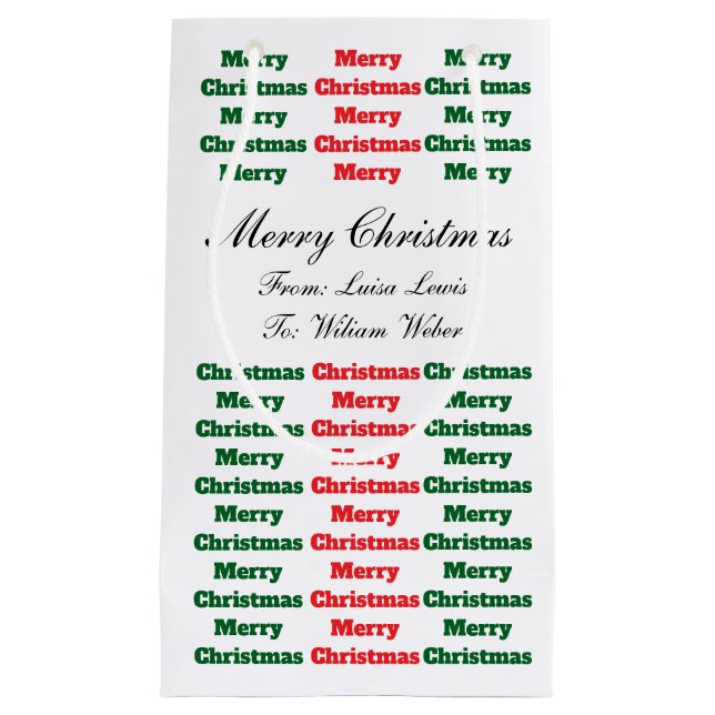 BOLSA DE REGALO PEQUEÑA XMAS GIFT BAG (Anverso)